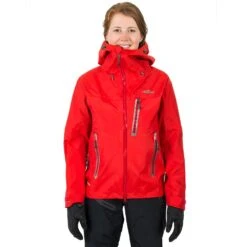 Supersonic Jacket Wmns -ClimbPro Store MontWomensSupersonic Jacket Fiesta front onmodel
