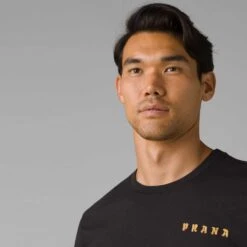 Prana Mighty Mogul Tee -ClimbPro Store Prana mens mighty mogul tee black 3