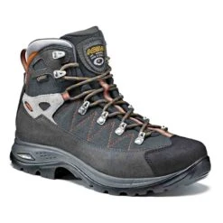 Asolo Finder GV - Mens GTX Vibram Hiking Boot -ClimbPro Store asolo finder GTX mens graphite gunmetal flame side