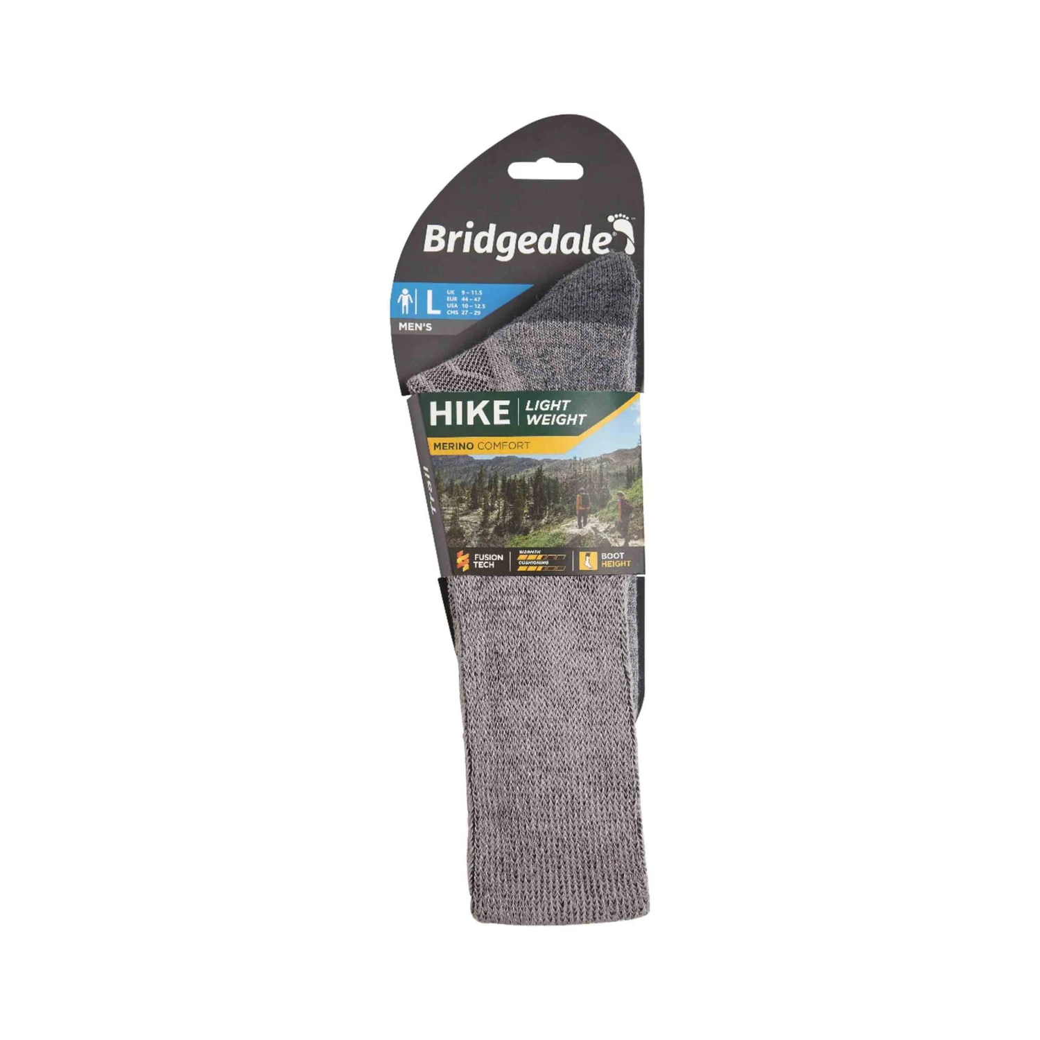 Bridgedale Mens Hike Light Weight Comfort Socks 5 Bridgedale Mens Hike Light Weight Comfort Socks - Image 3
