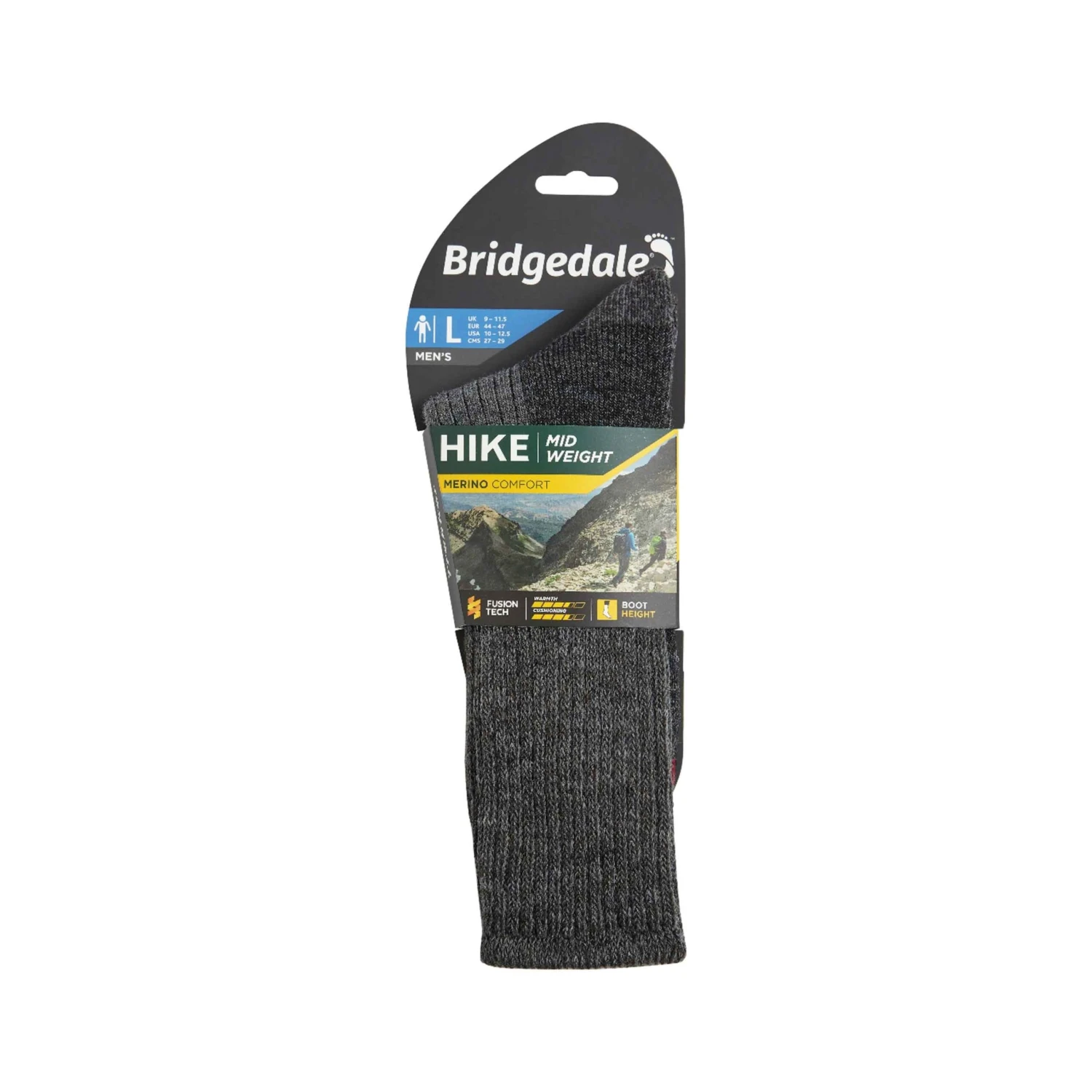 Bridgedale Mens Hike Mid Weight Comfort Socks 5 Bridgedale Mens Hike Mid Weight Comfort Socks - Image 3