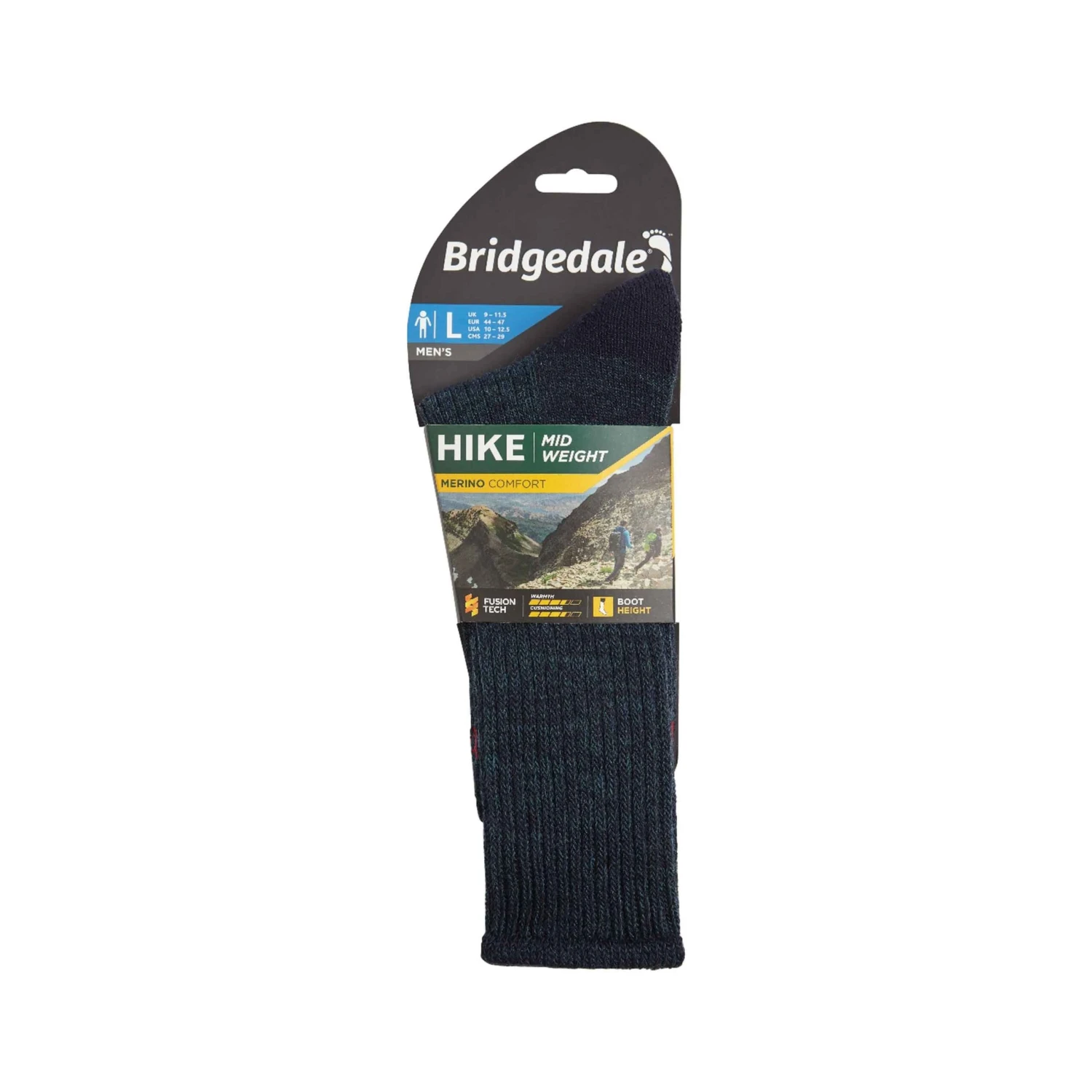 Bridgedale Mens Hike Mid Weight Comfort Socks 8 Bridgedale Mens Hike Mid Weight Comfort Socks - Image 6