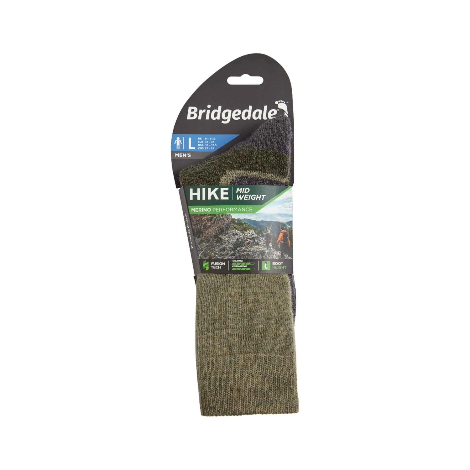 Bridgedale Mens Hike Mid Weight Performance Socks 11 Bridgedale Mens Hike Mid Weight Performance Socks - Image 9