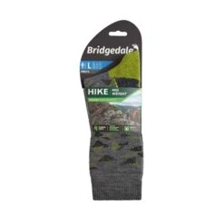 Bridgedale Mens Hike Mid Weight Performance Socks 25 Bridgedale Mens Hike Mid Weight Performance Socks -ClimbPro Store bridgedale mens midweight merino performance boot cut socks greypattern 3