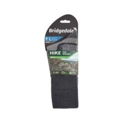 Bridgedale Mens Hike Mid Weight Performance Socks 16 Bridgedale Mens Hike Mid Weight Performance Socks -ClimbPro Store bridgedale mens midweight merino performance boot cut socks gunmetal 3