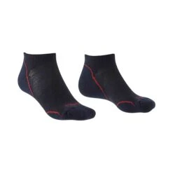 Bridgedale Mens Hike Ultra Light T2 Performance Low Cut Socks -ClimbPro Store bridgedale mens ultra light t2 merino performance low cut socks navy red 1