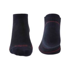 Bridgedale Mens Hike Ultra Light T2 Performance Low Cut Socks -ClimbPro Store bridgedale mens ultra light t2 merino performance low cut socks navy red 2