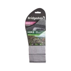 Bridgedale Womens Hike Mid Weight Performance Socks -ClimbPro Store bridgedale womens midweight merino performance boot cut socks silver grey 3