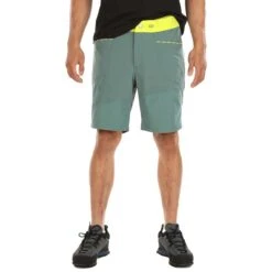 La Sportiva Taku Shorts -ClimbPro Store la sportiva mens taku climbing shorts pine kiwi 3