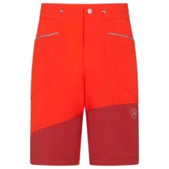 La Sportiva Taku Shorts -ClimbPro Store la sportiva mens taku climbing shorts poppy chilli 1