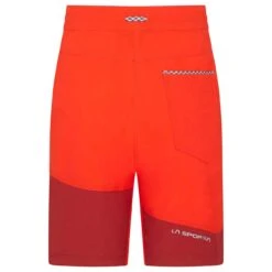La Sportiva Taku Shorts -ClimbPro Store la sportiva mens taku climbing shorts poppy chilli 2