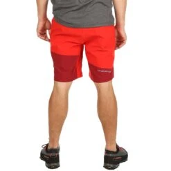 La Sportiva Taku Shorts -ClimbPro Store la sportiva mens taku climbing shorts poppy chilli 5