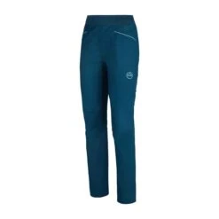 La Sportiva Itaca Womens Climbing Pant -ClimbPro Store la sportiva womens itaca climbing pant storm blue iceberg 1
