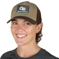 Outdoor Research Advocate Trucker Cap 34 Outdoor Research Advocate Trucker Cap -ClimbPro Store outdoor research advocate trucker cap cafe on head front