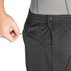Outdoor Research Apollo Pants -ClimbPro Store outdoor research apollo pants rain shellwear black on body detail