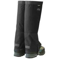 Outdoor Research Crocodile Gaiters GTX - Mens -ClimbPro Store outdoor research crocodile gaiters gtx black heel