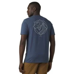 Prana Mountain Maven Tee -ClimbPro Store prana mens mountain maven tee denim heather 2