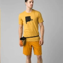 Prana Social Climber Journeyman Tee -ClimbPro Store prana mens social climber journeyman tee marigold heather 4