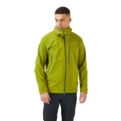 Rab Firewall Jacket -ClimbPro Store rab mens firewall waterproof jacket aspen green 1